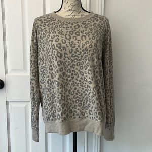 Splendid Leopard Print Sweatshirt